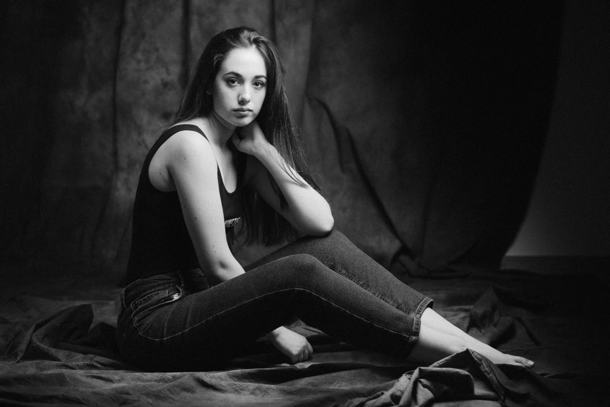 Book de fotos en estudio para casting, actriz, modelo Lilibat
