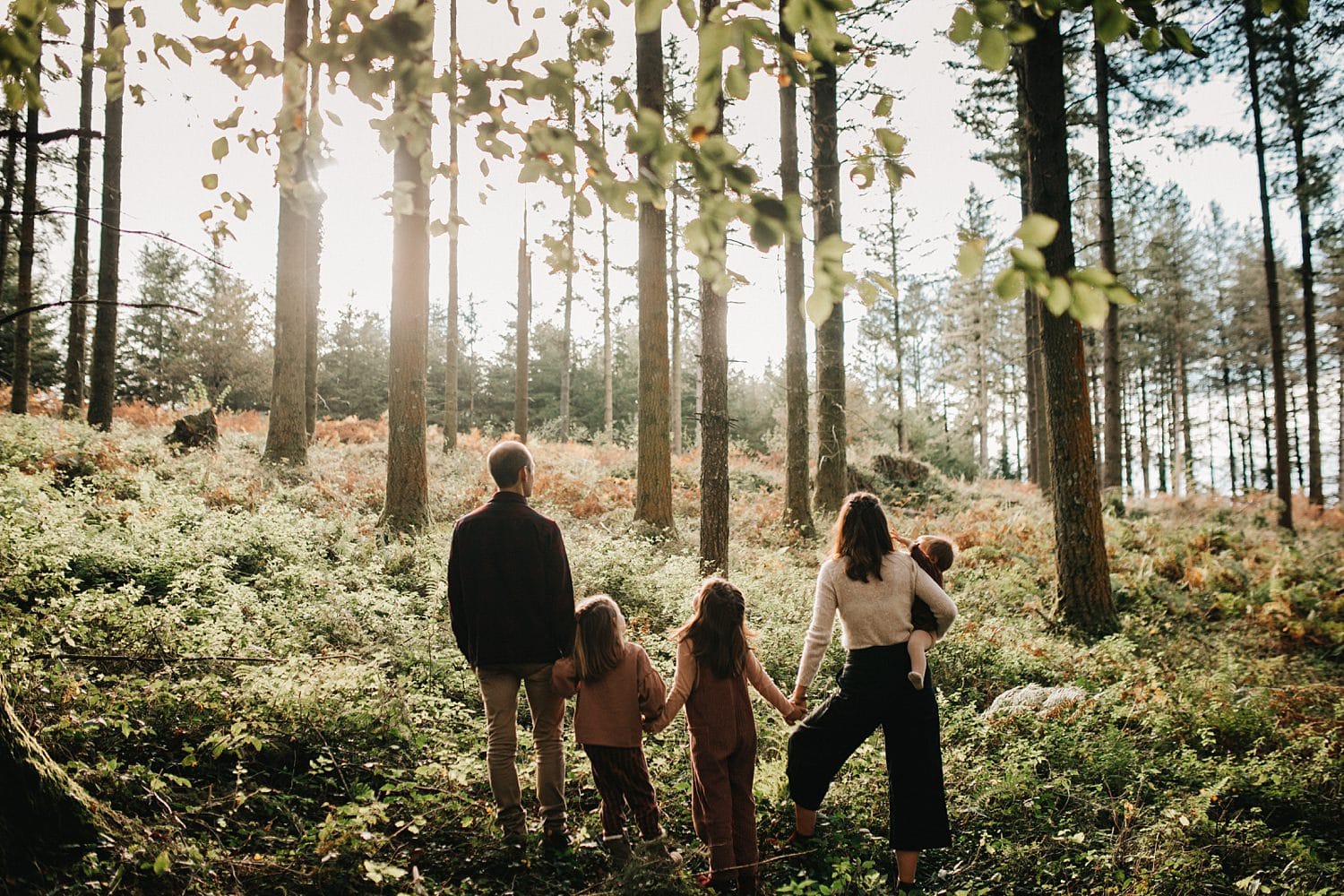 fotos de familia en la naturaleza en gipuzkoa