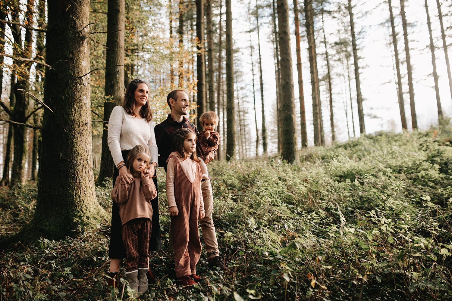 fotos de familia en la naturaleza en gipuzkoa