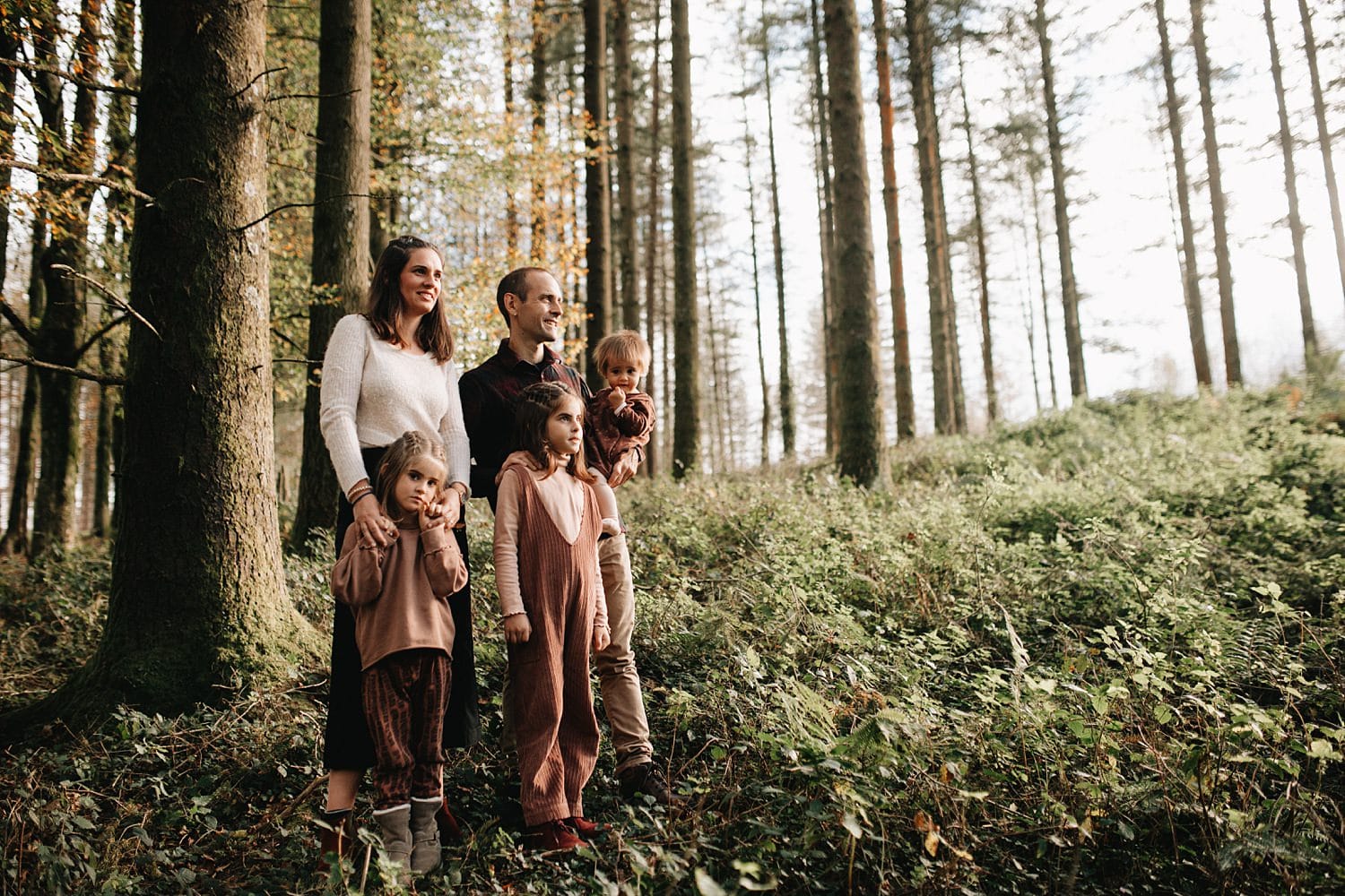 fotos de familia en la naturaleza en gipuzkoa